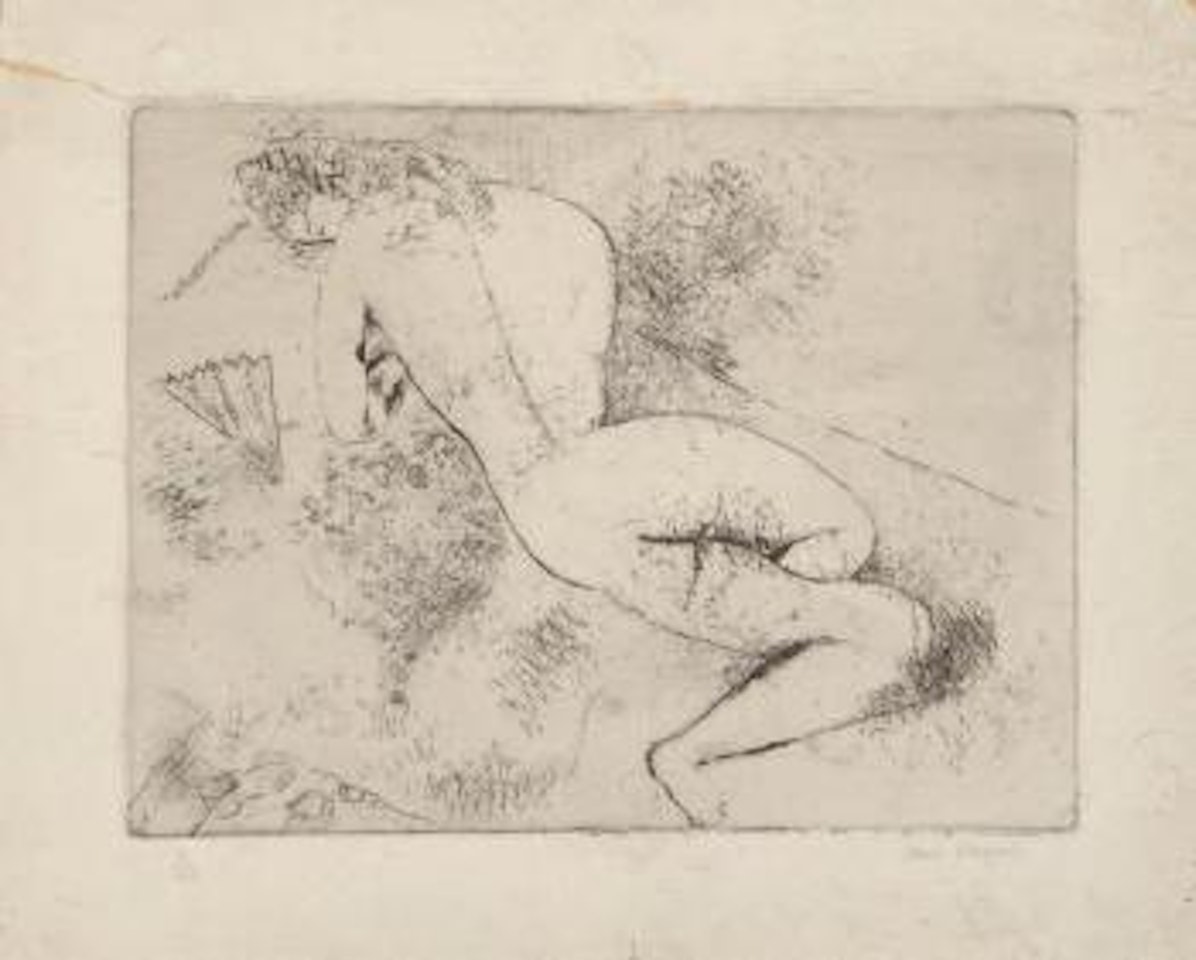 Nu à l'éventail by Marc Chagall