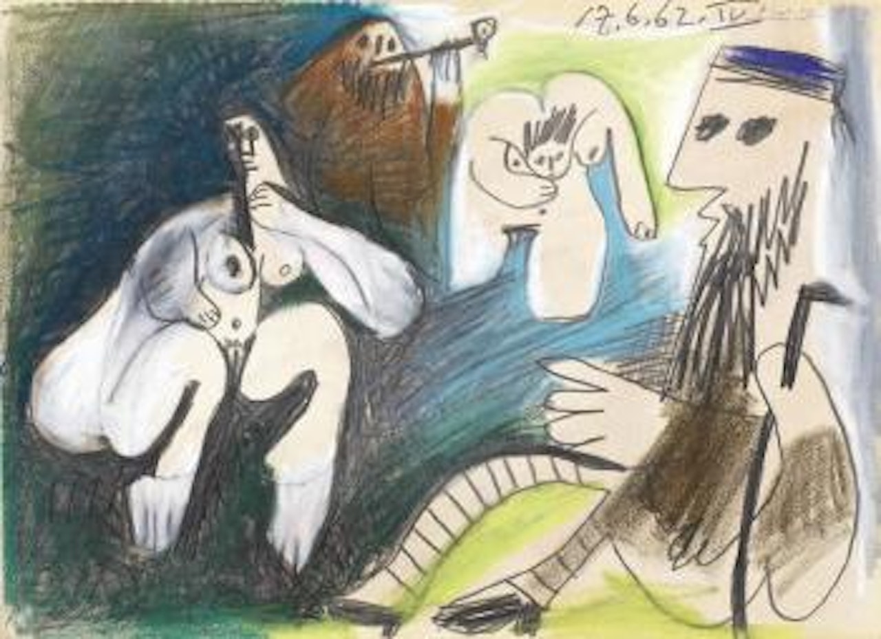 Le déjeuner (omaggio a Manet) by Pablo Picasso