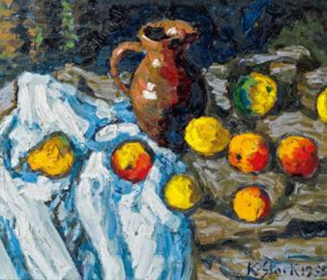 Stillleben mit Äpfel by Karl Stark