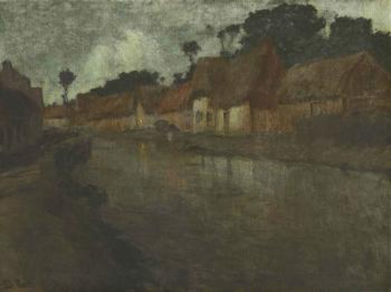 Au bord de la rivière d'Arques by Fritz Thaulow