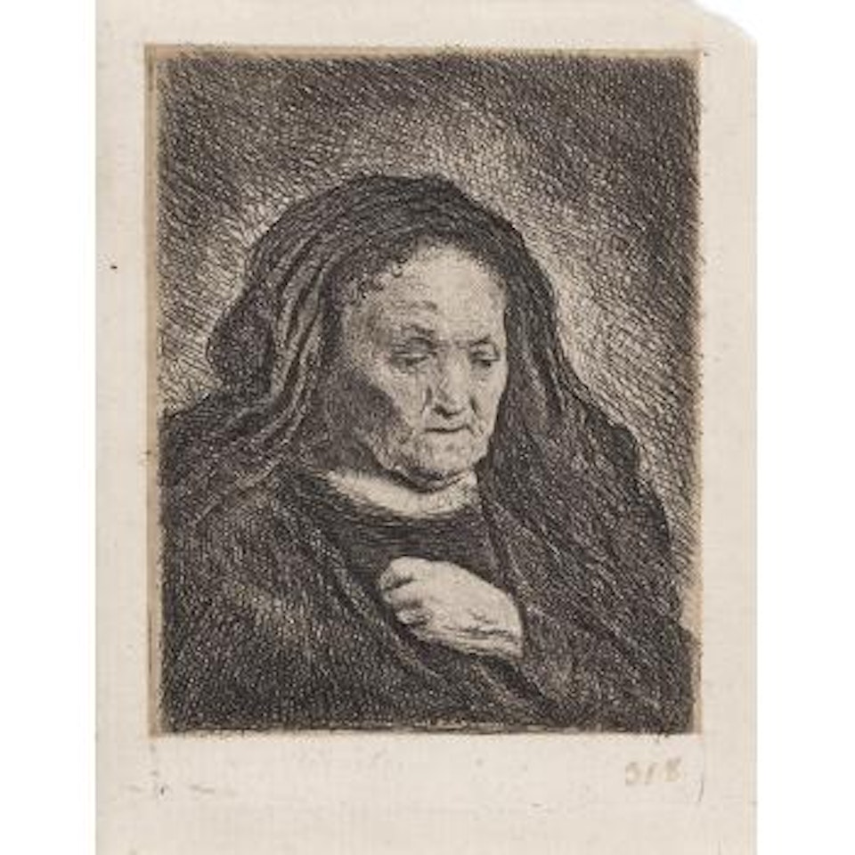 The Artists Mother (NH87, B249) by Attributed to Rembrandt Harmensz van Rijn