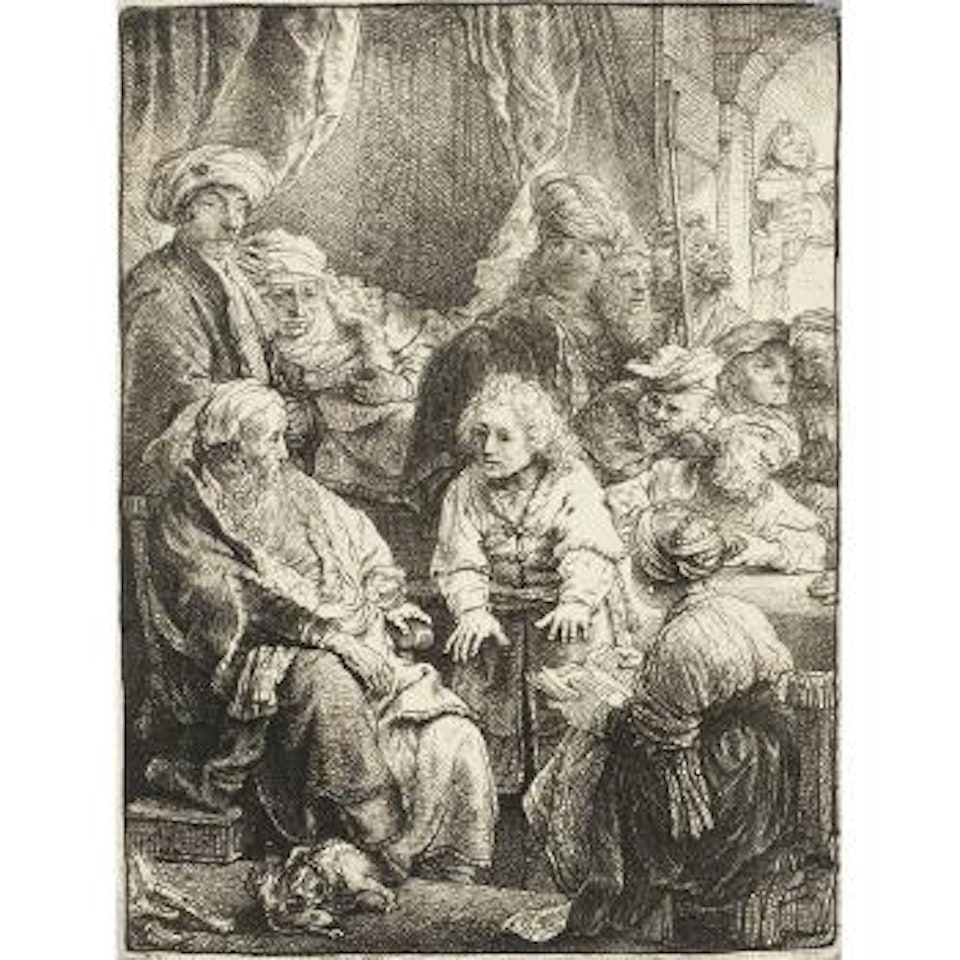 Joseph Telling his Dreams B.37 NH.167) by Attributed to Rembrandt Harmensz van Rijn
