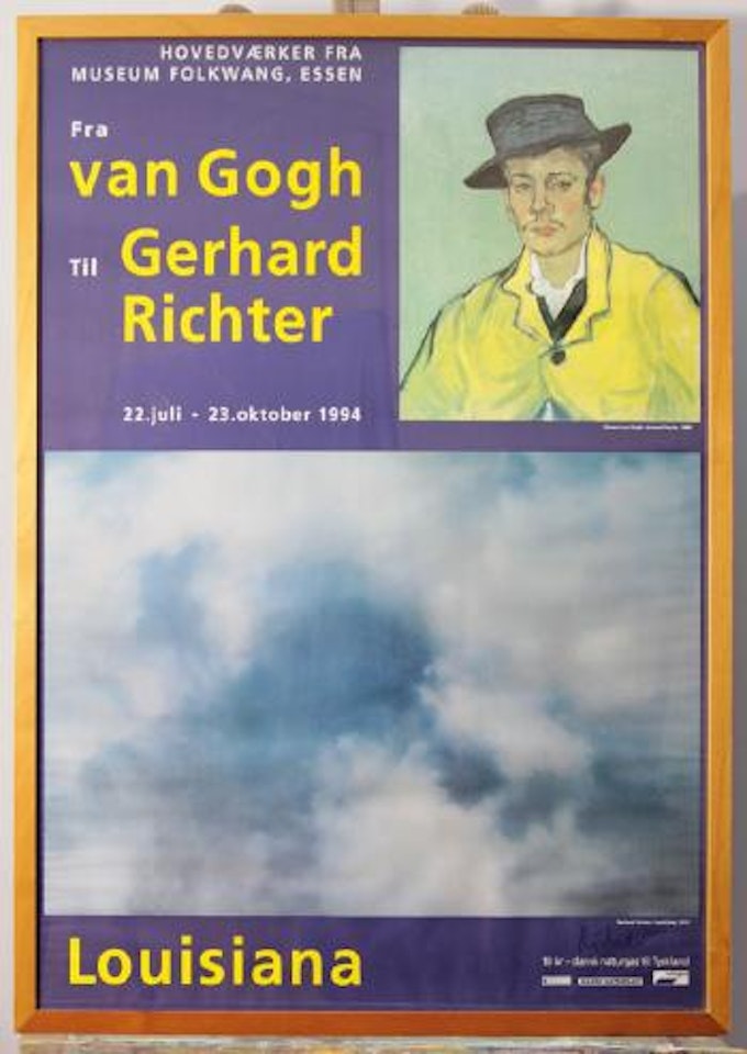 Ausstellungsplakat Fra van Gogh Til Gerhard Richter' im Louisiana Museum of Modern Art, Humlebæk (Dänemark) 22 Juli - 23 Oktober 1994 by Gerhard Richter