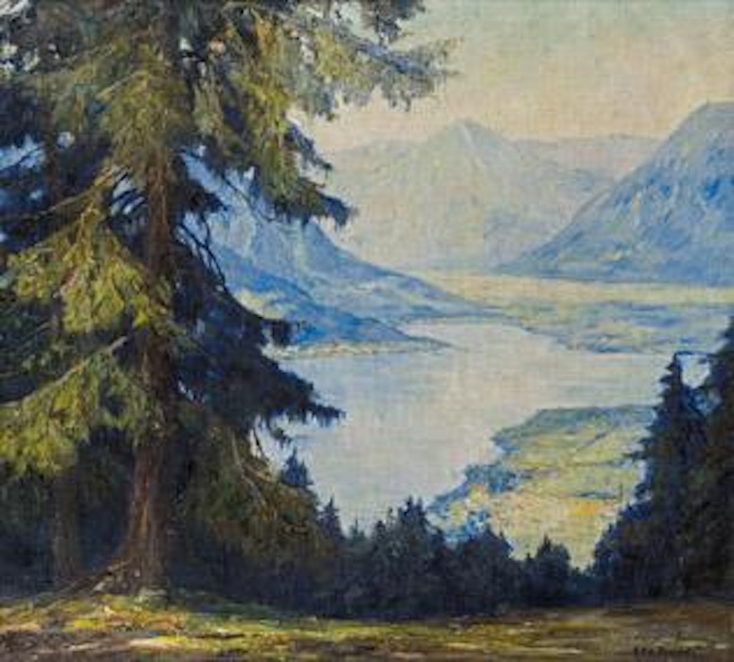 Blick auf den Tegernsee by Otto Pippel