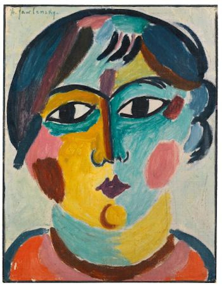 Mädchenkopf - Die Asiatin (Head of Girl – The Asian) by Alexej von Jawlensky