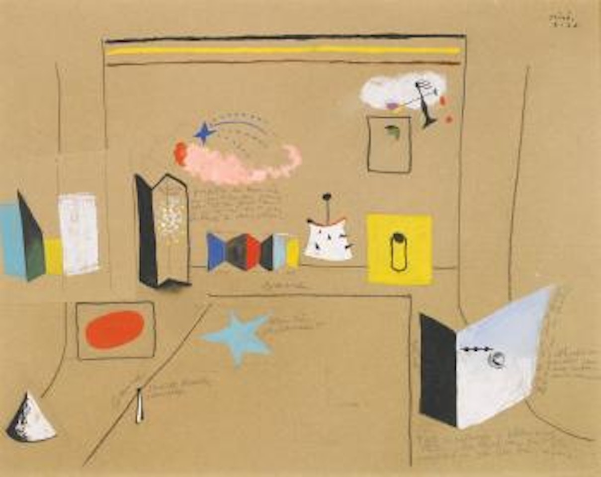 Projet De Scène Pour Le Ballet 'Roméo Et Juliette' by Joan Miró