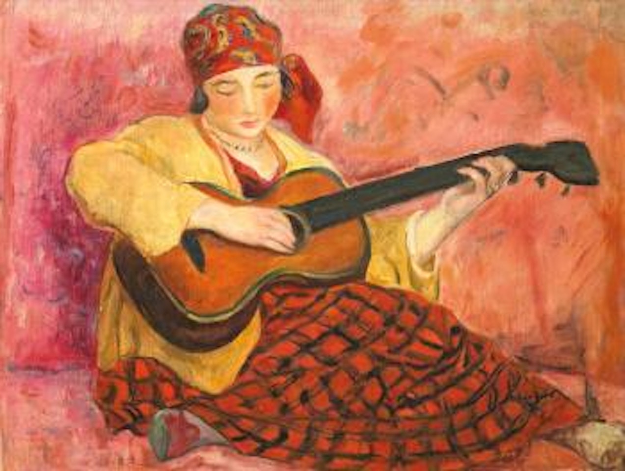 Femme À La Guitare (Nono) by Henri Lebasque
