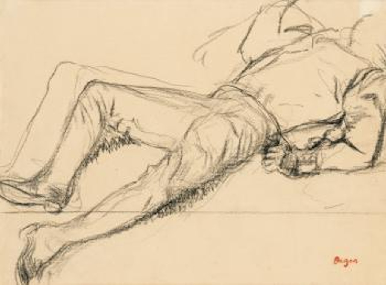 Jockey Blessé by Edgar Degas