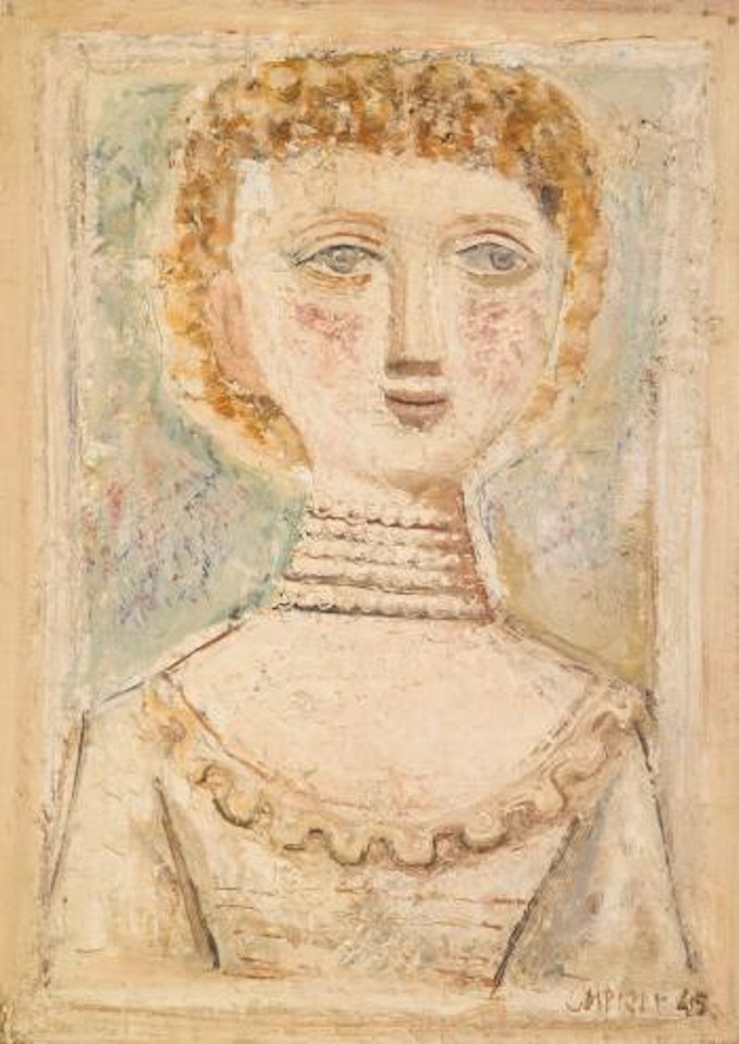 Donna Con La Collana (Woman with Necklace) by Massimo Campigli