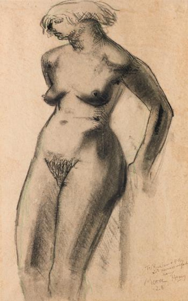 Female Nude/Seated Figure by Henry Moore