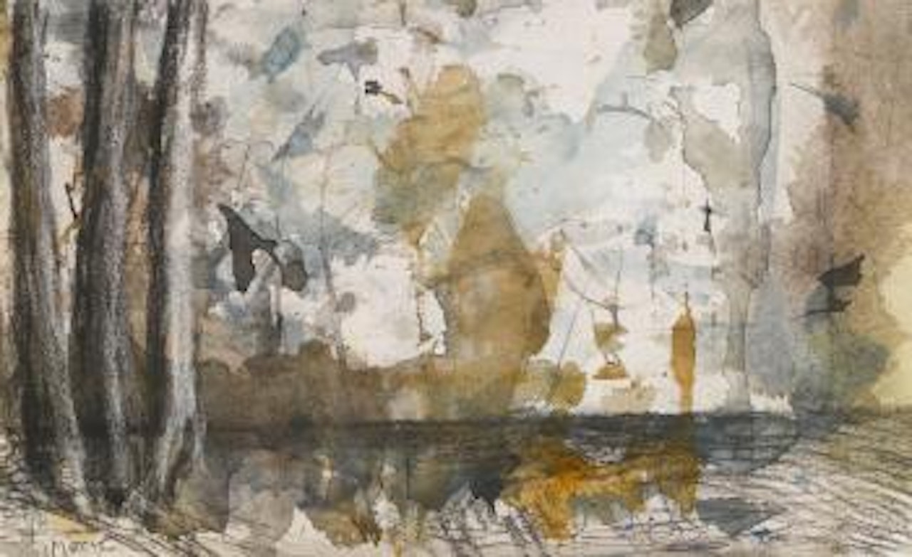 Trees against Horizon: Autumn Storm by Henry Moore