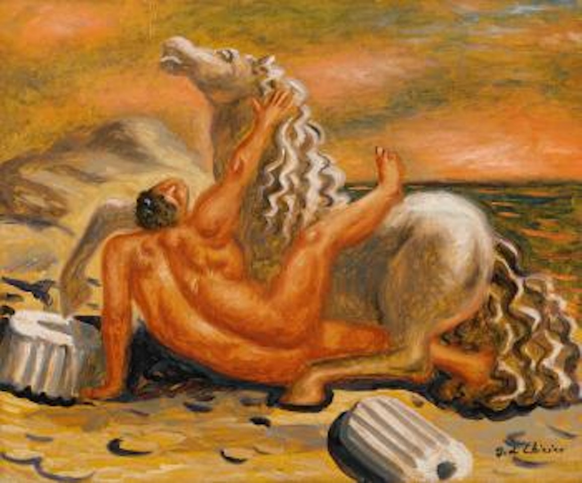 Cavaliere Caduto (Fallen Rider) by Giorgio de Chirico