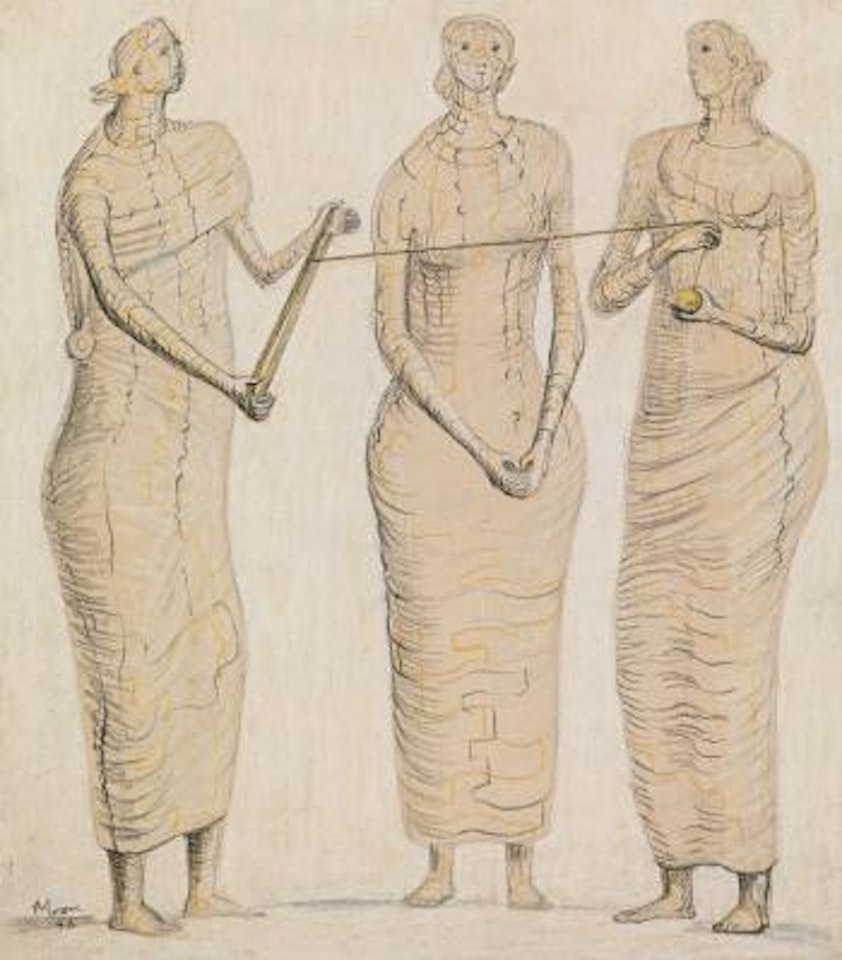 Three Women Winding Wool (The Three Fates) by Henry Moore