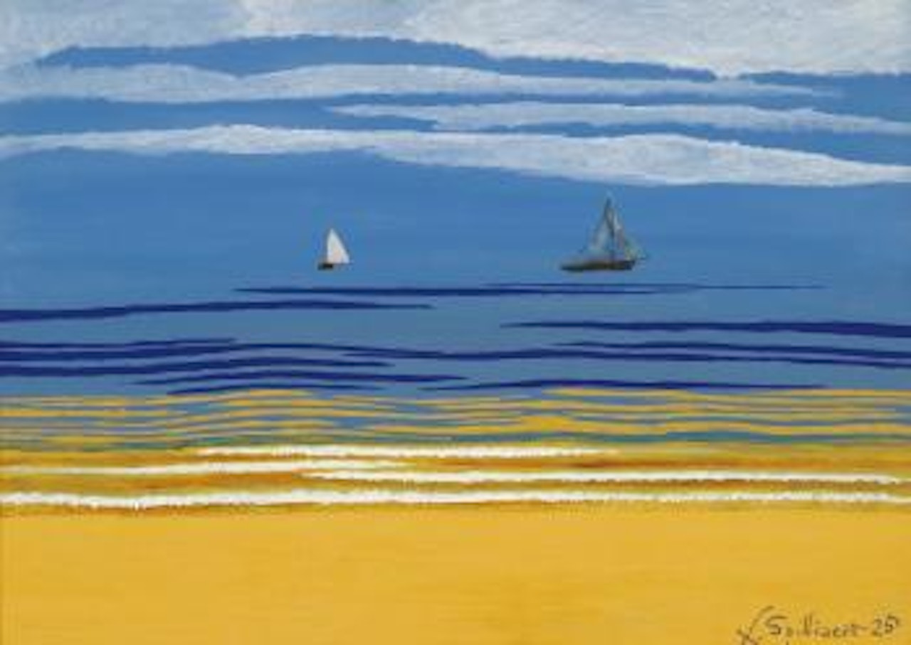 Marine Avec Bateaux À Voiles by Léon Spilliaert