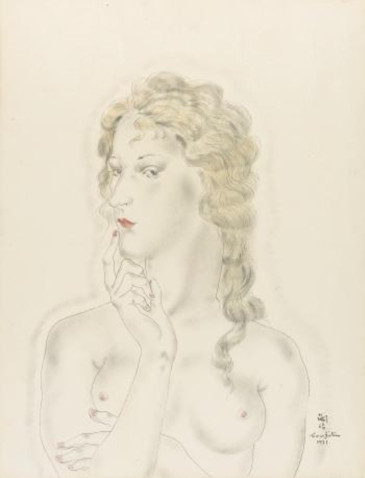 Portrait De Sylvaine by Leonard Tsuguharu Foujita