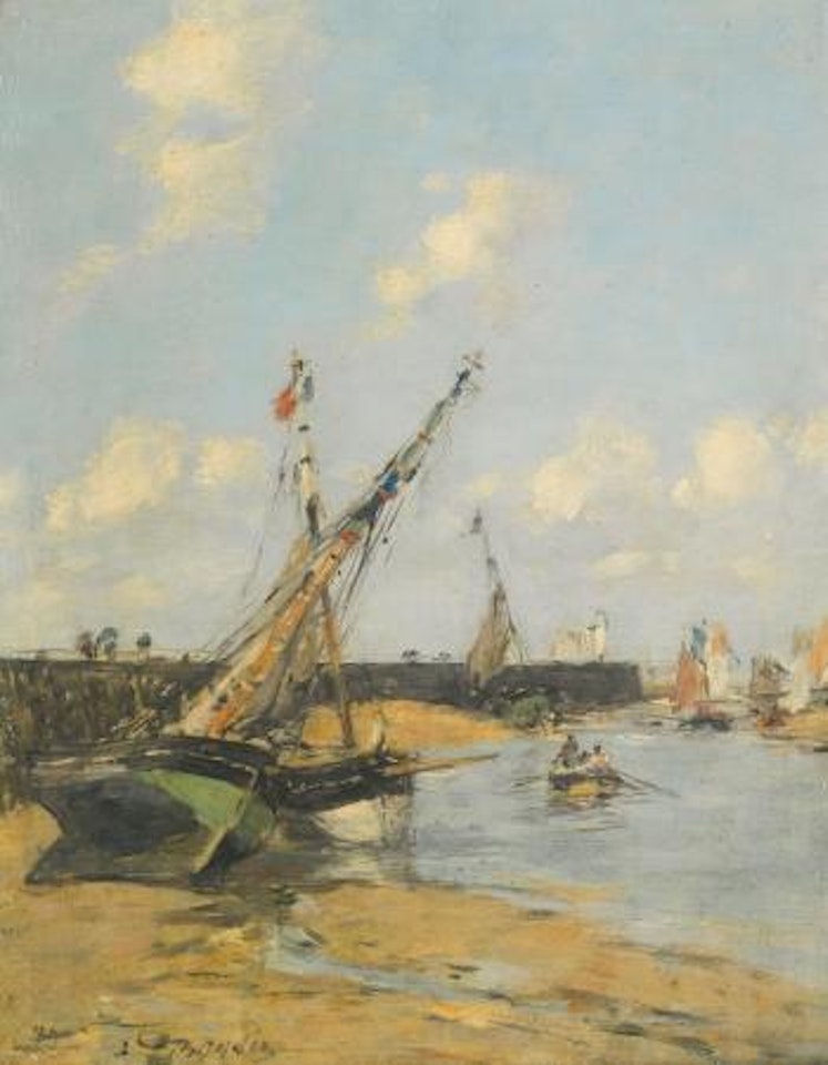 Trouville. La Jetée Marée Basse by Eugène Boudin