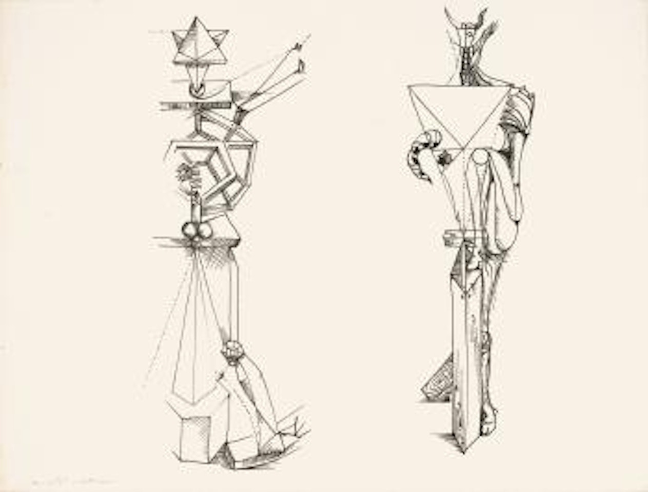 La Beauté Géométrique (IV De 3 Anatomie De Mon Univers) by André Masson