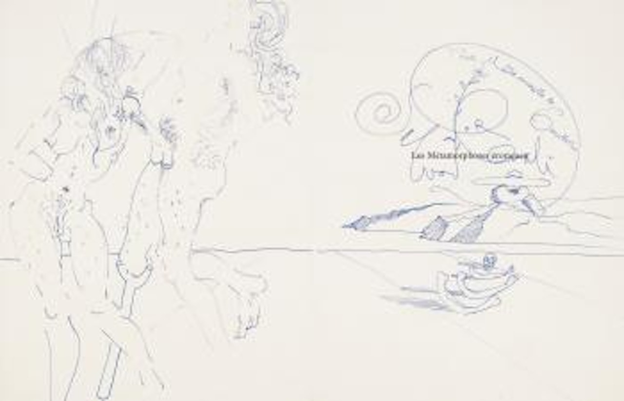 Couple Érotique, On The Frontispiece Of Les Métamorphoses Érotiques by Salvador Dali