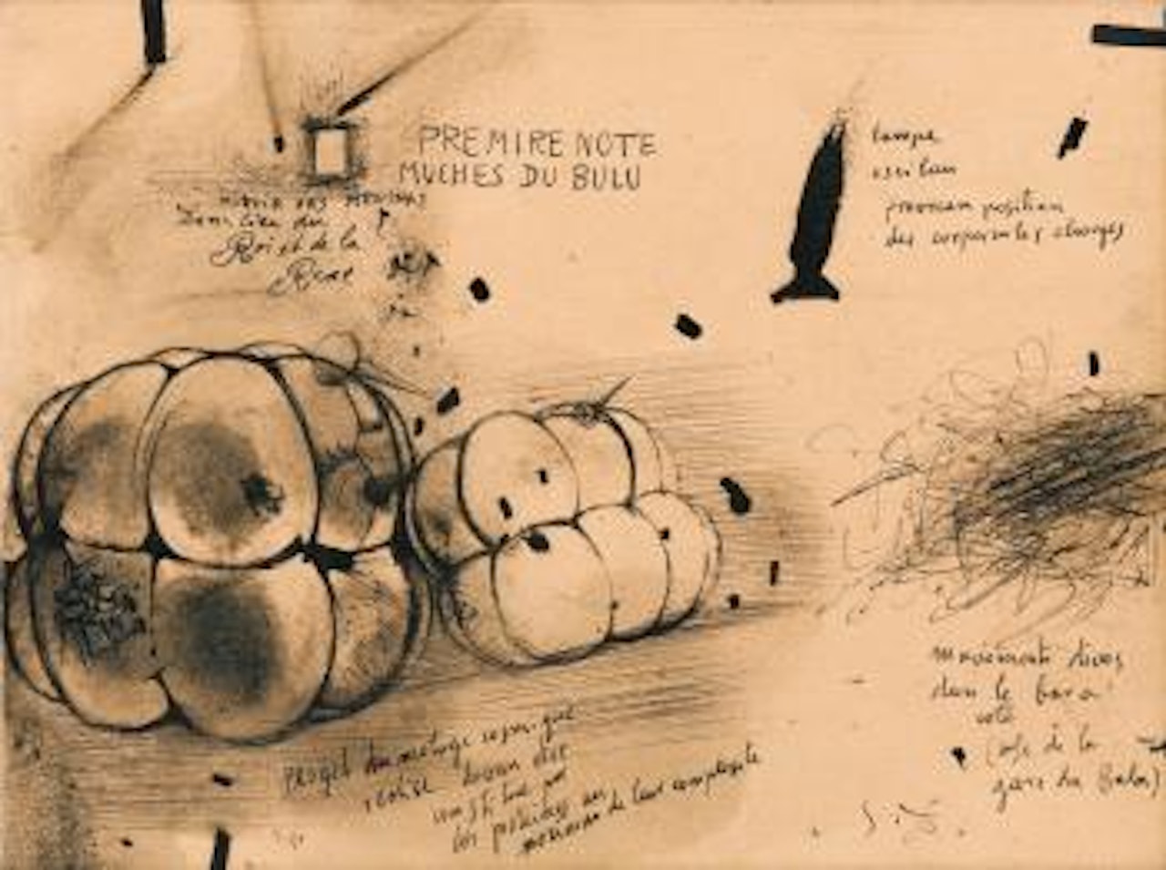Les Mouches Corpusculaires Du Boulou by Salvador Dali