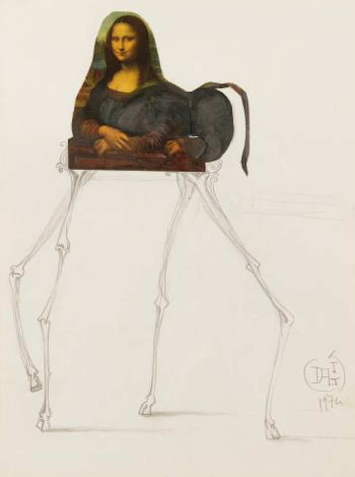 Étude Pour Le Projet 'La Joconde Mitsukoshi' by Salvador Dali