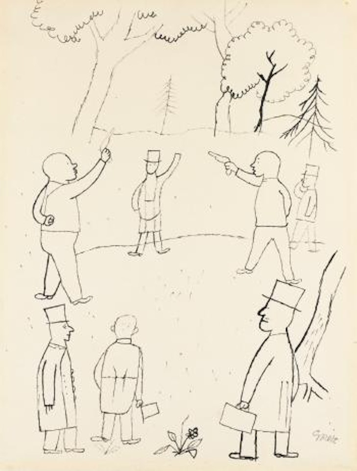 Auf Ein Im Altpreussischen Stil Geschmettertes Kommando (Command Barked Out In Old Prussian Style) by George Grosz