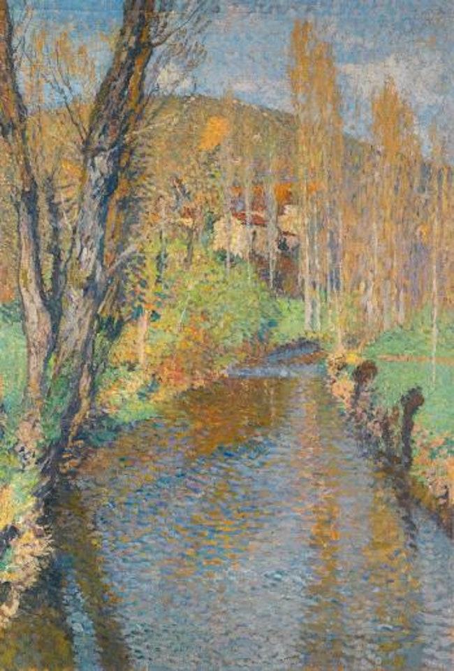 Le Vert En Aval Du Pont De Labastide Du Vert by Henri Jean Guillaume Martin
