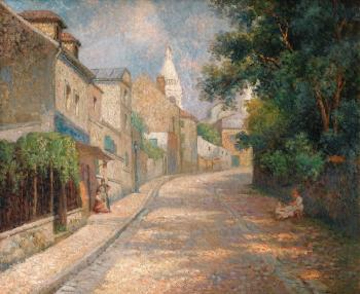 Montmartre, La Rue De L'abreuvoir by Maximilien Luce