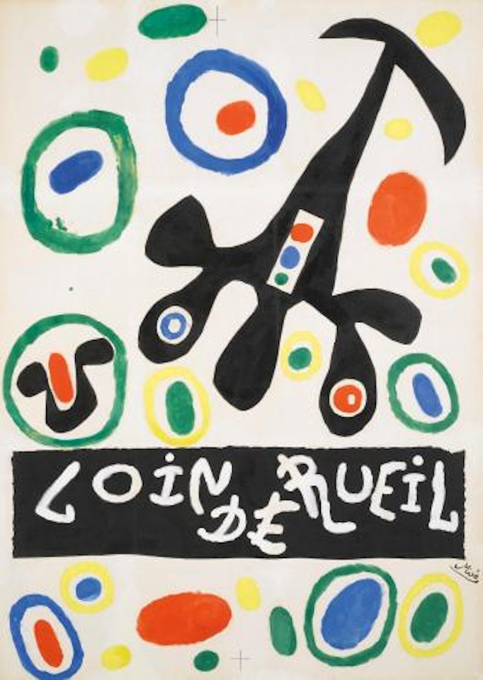 Maquette Pour Une Affiche De Loin De Rueil by Joan Miró