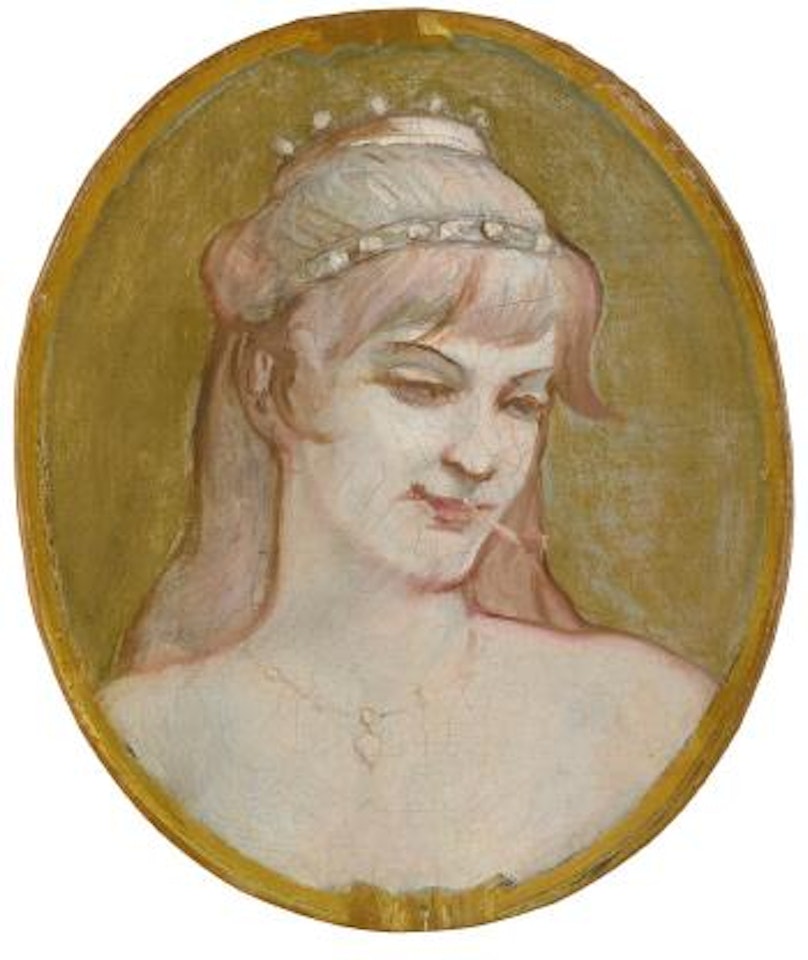 Tête De Fille by Henri de Toulouse-Lautrec
