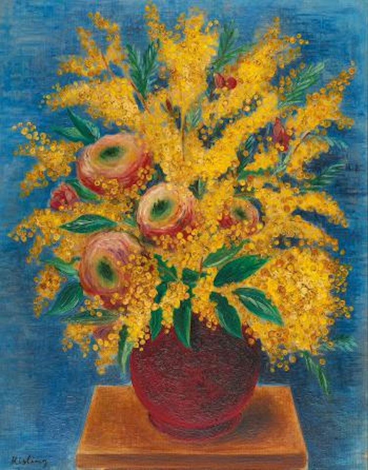 Roses Et Mimosas by Moïse Kisling