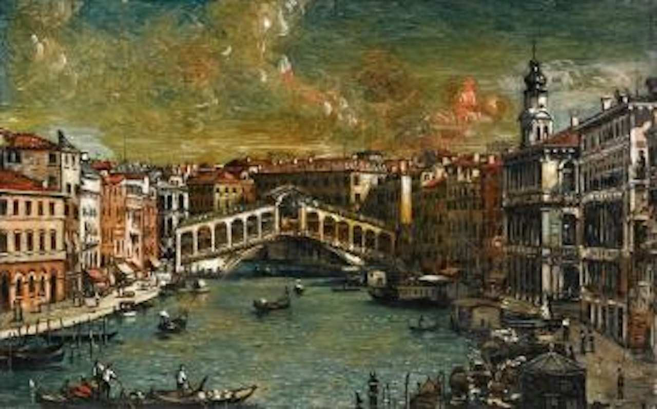Venezia - Ponte Di Rialto (Venice - Rialto Bridge) by Giorgio de Chirico
