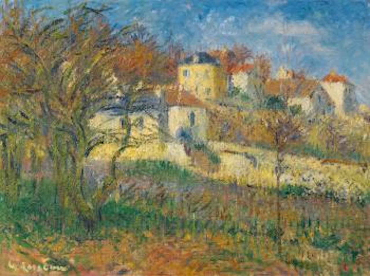 Les Côteaux De L'ermitage, Pontoise by Gustave Loiseau