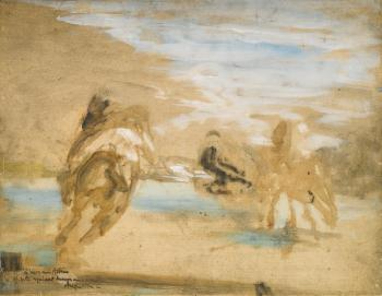 Partie De Polo by Henri de Toulouse-Lautrec