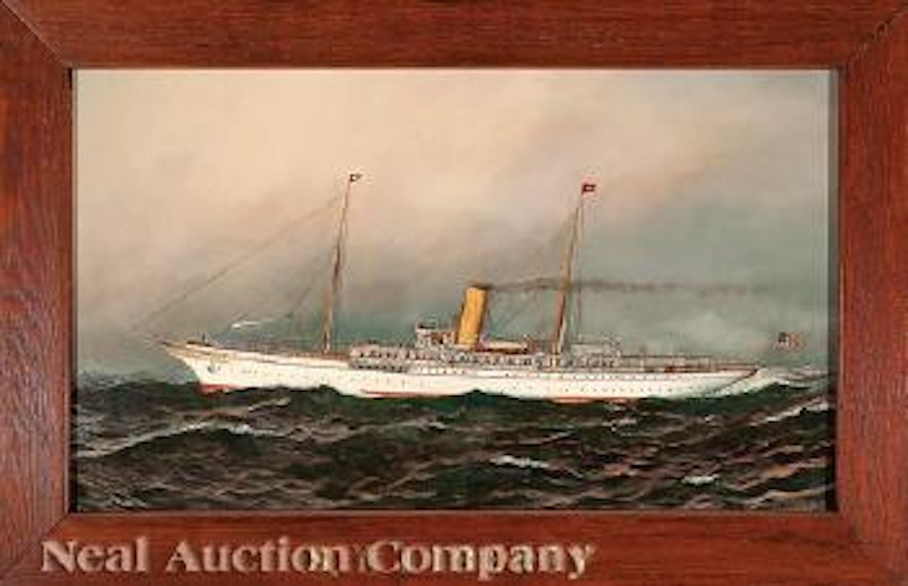 The Steam Yacht Liberty by Antonio Jacobsen