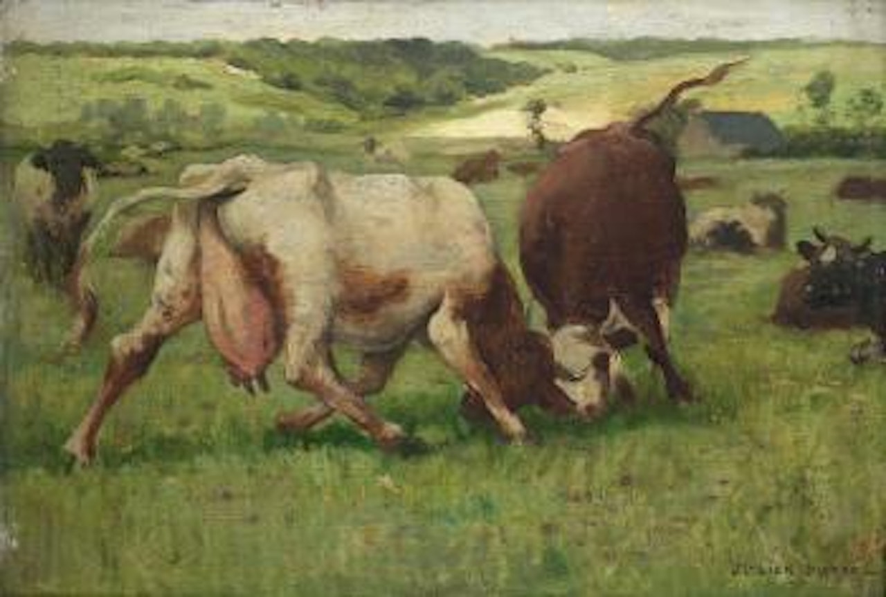 Troupeau de vaches by Julien Dupré