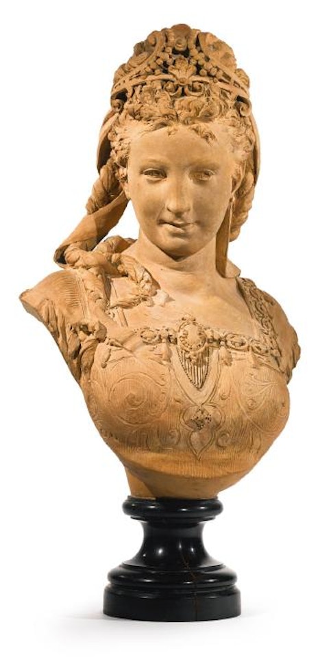 Diadème (A bust of a Woman wearing a Diadem) by Albert-Ernest Carrier-Belleuse