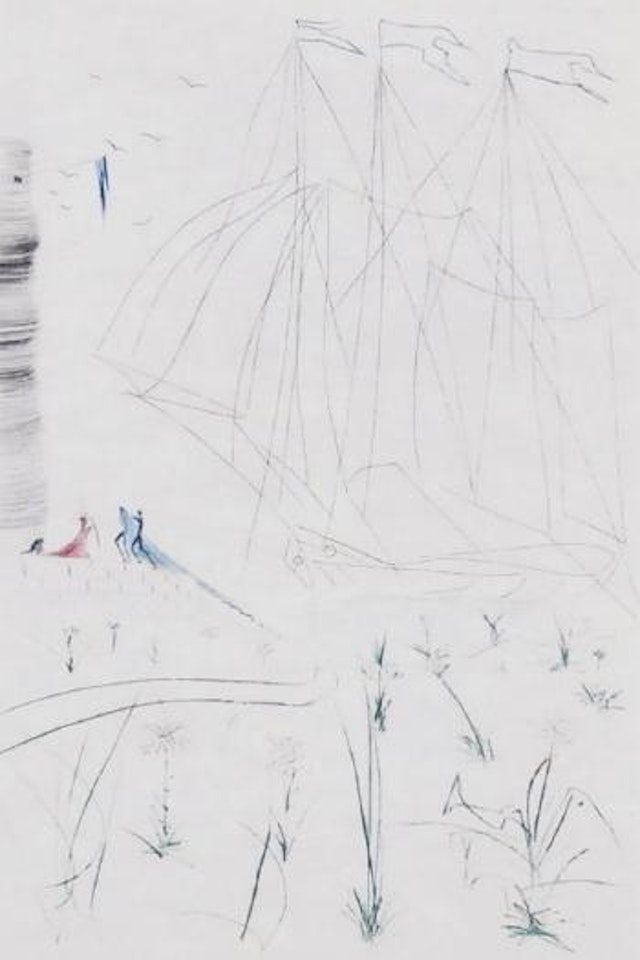 The arrival of Ideult (M.412; F.70-10-G) by Salvador Dali