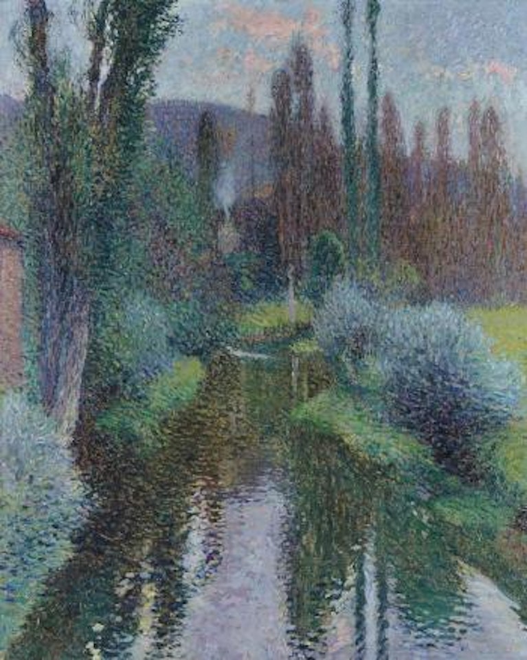 Peupliers Le Long De La Rivière by Henri Jean Guillaume Martin