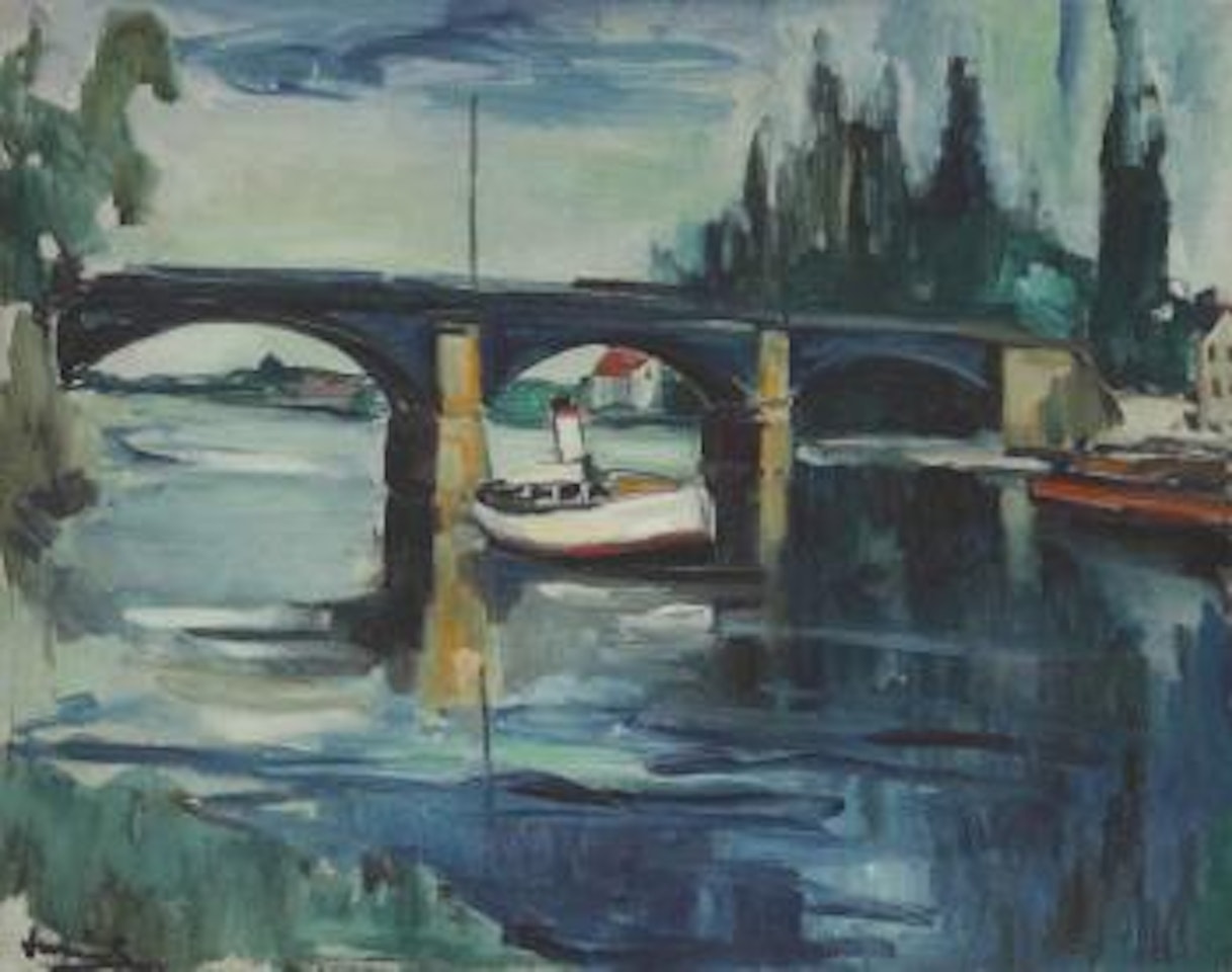 Le Remorqueur Au Pont De Chatou by Maurice de Vlaminck