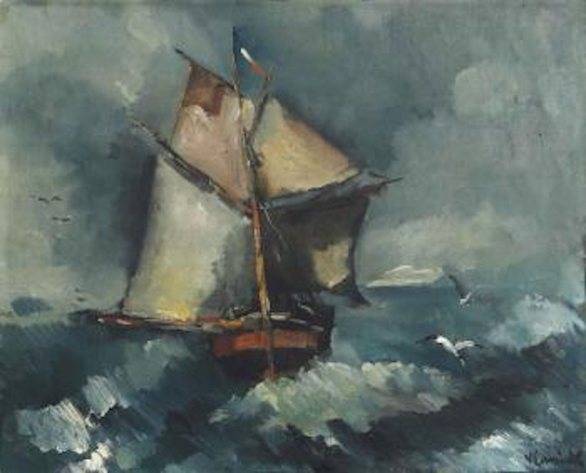 Le Voilier En Mer by Maurice de Vlaminck