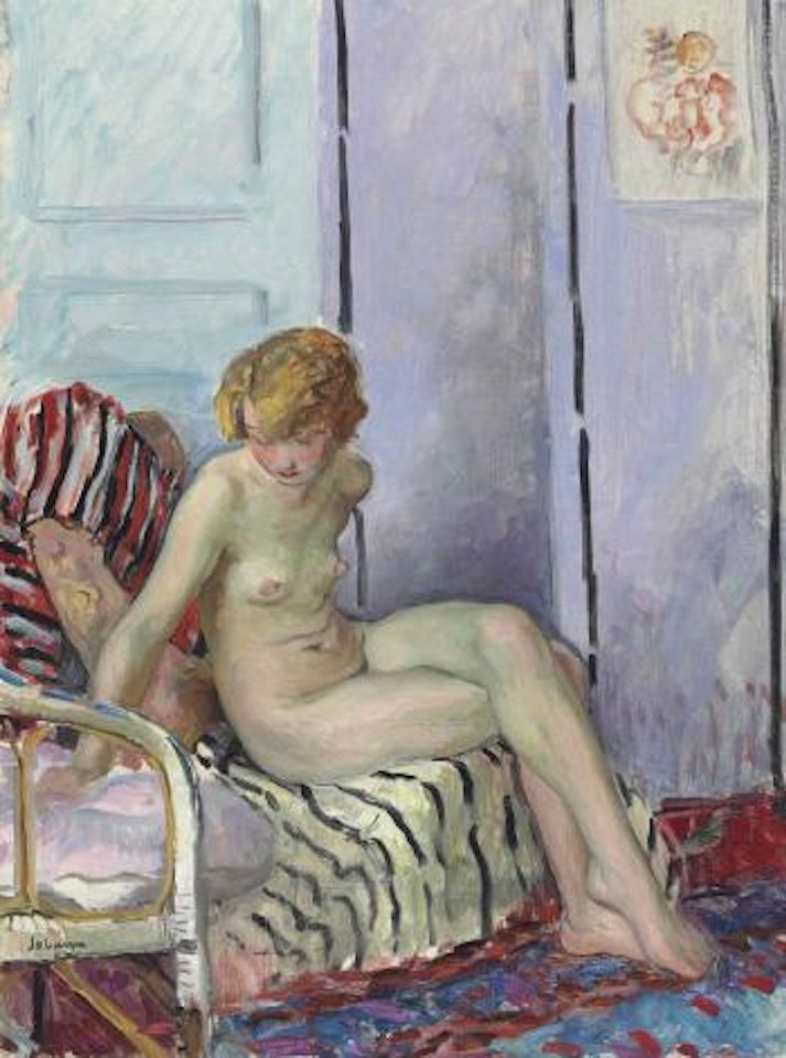 Nu Assis, Marinette by Henri Lebasque