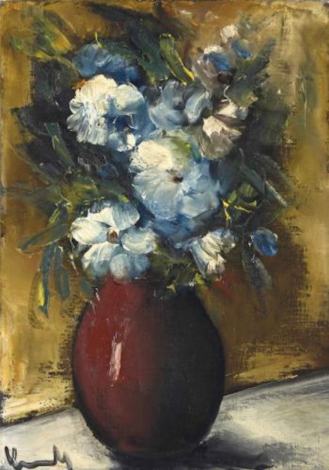 Bouquet De Fleurs, Fond Jaune by Maurice de Vlaminck