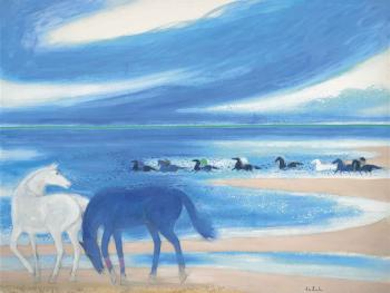 Grand Rivage Bleu by André Brasilier