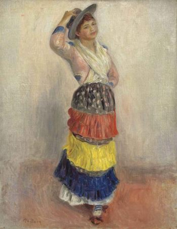 Femme Dansant En Costume D'Italienne Or Femme Dansant En Costume by Pierre-Auguste Renoir