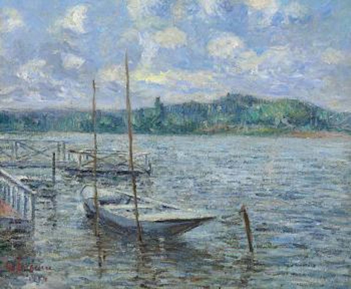 Barque Et Ponton by Gustave Loiseau