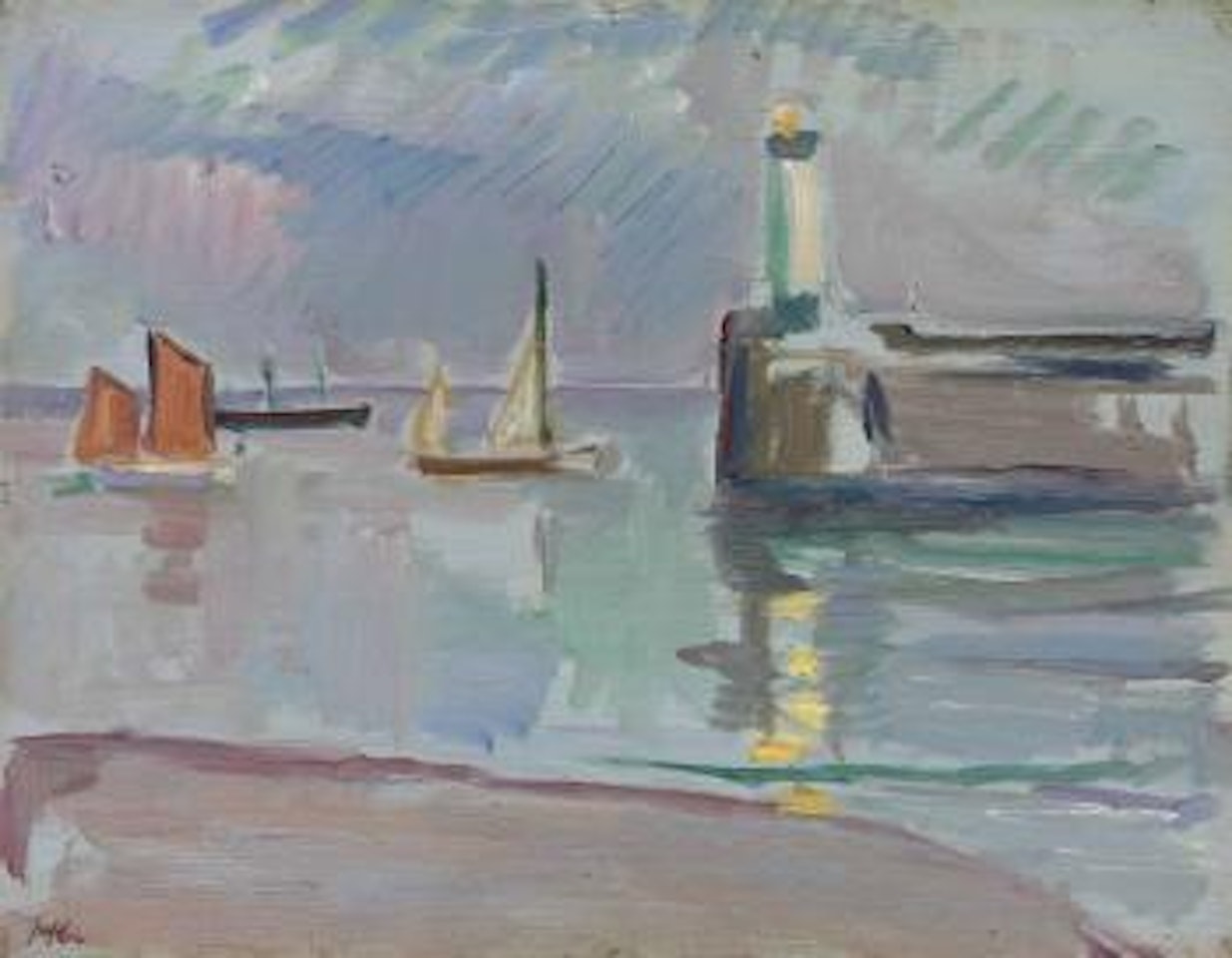 The Mouth Of The Harbour by Samuel John Peploe