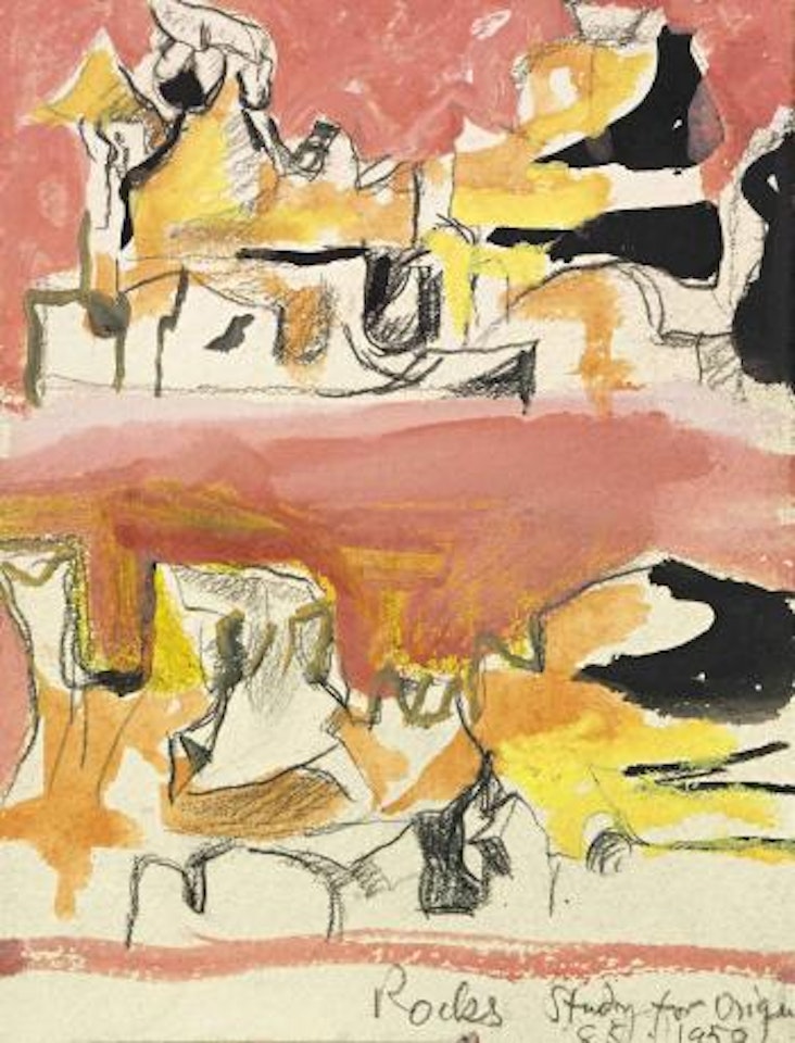 Rock Study For 'Origins Of The Land' by Graham Sutherland