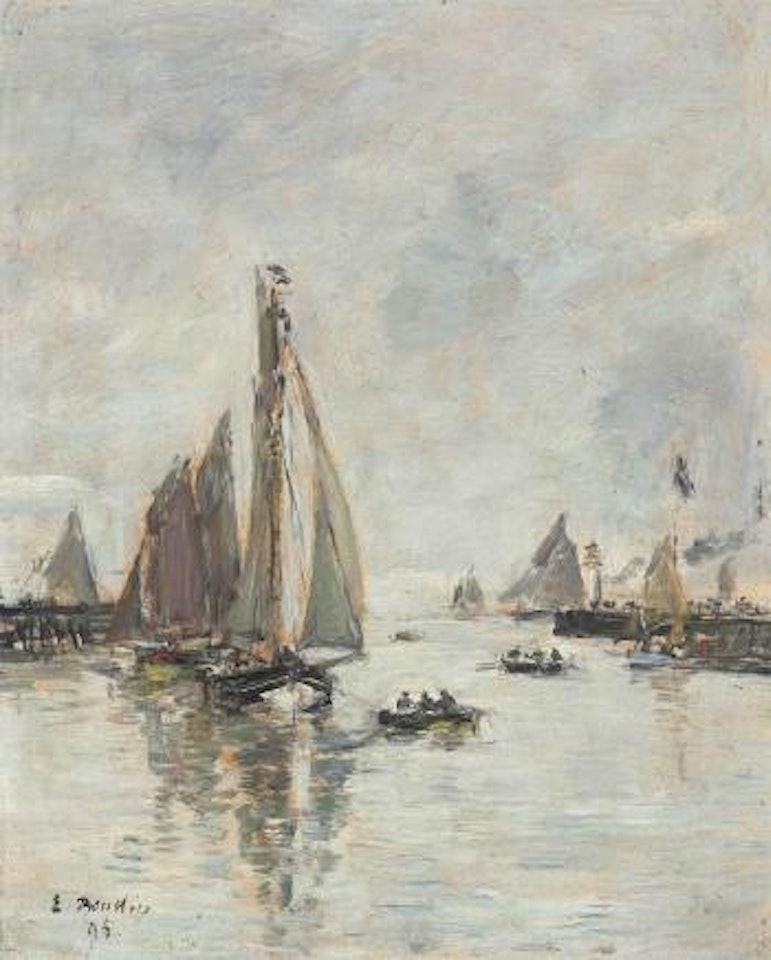 Trouville Rentrée Des Barques De Pêche by Eugène Boudin