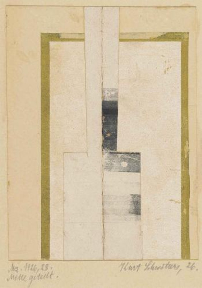 Mz. 1926,28. Mitte Geteilt by Kurt Schwitters