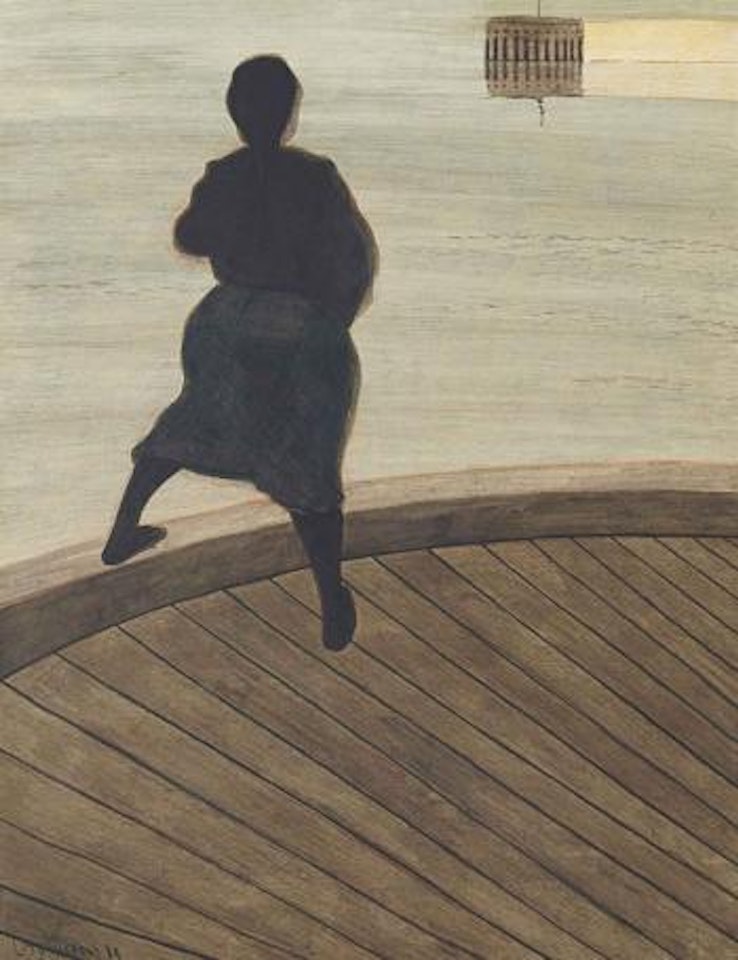 Femme De Pêcheur Sur Un Ponton by Léon Spilliaert